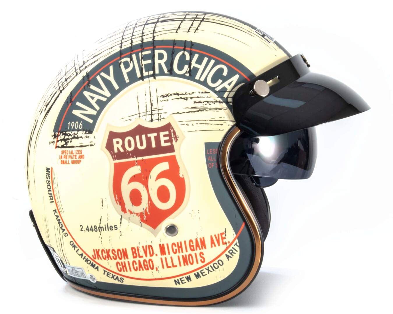 Шлем мото открытый HIZER J510 №1 (XXL)